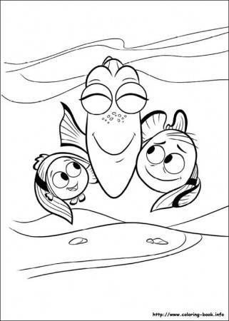 Finding Dory coloring pages on Coloring-Book.info