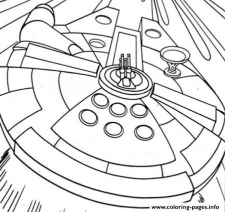 Star Wars Millenium Falcon Coloring Pages Printable