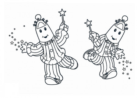 Magic Bananas in Pyjamas Coloring Page - Free Printable Coloring Pages for  Kids