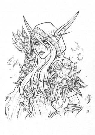 Warcraft coloring pages