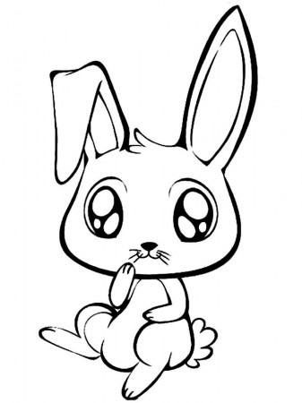 Free Printable Easy Bunny Coloring Pages - Free Coloring Sheets | Bunny  coloring pages, Animal coloring pages, Cartoon coloring pages