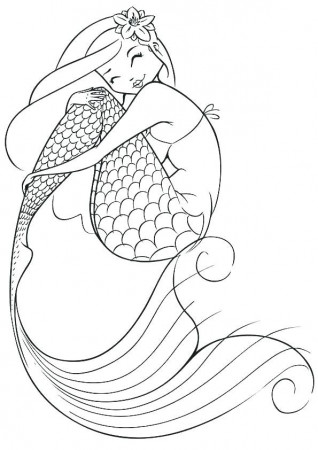 Mermaid Coloring Pages For Adults Idea - Whitesbelfast.com