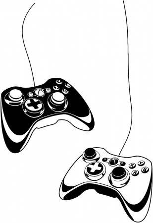 Amazon.com: Picture It On Canvas Video Game Xbox Controller Wall Decal  Vinyl Home Decor Kid's Wall Stickers Bedroom Accents Murals : Baby