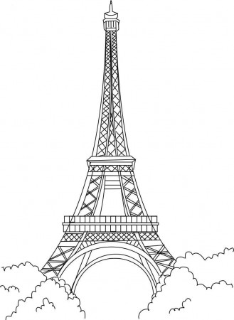 Eiffel Tower Coloring Pages - Free Printable Coloring Pages for Kids
