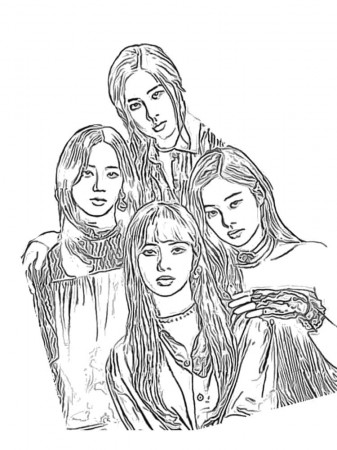 Blackpink Free Printable Coloring Page - Free Printable Coloring Pages for  Kids
