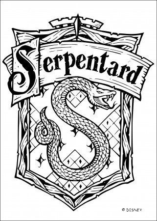 Slytherin coloring page - free printable coloring pages on coloori.com