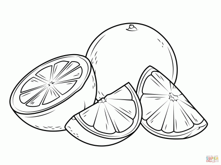 Oranges coloring pages | Free Coloring Pages