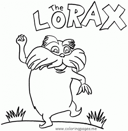 Lorax Coloring Page - Coloring Pages for Kids and for Adults