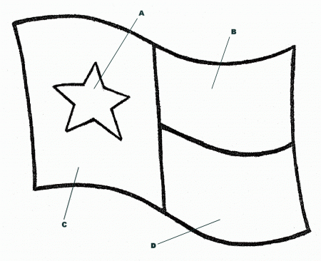 Texas Flag Coloring Page