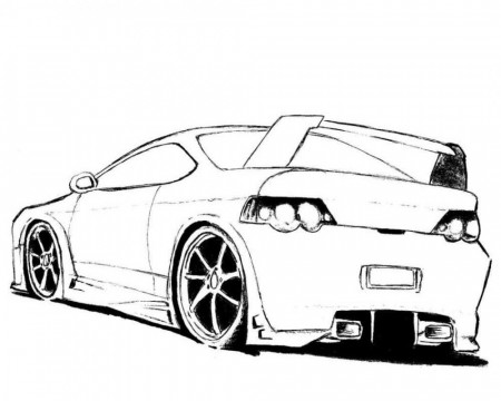 Muscle Car Coloring Book Pages - Coloring Page