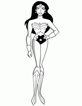 Coloring Pages Of Wonder Woman Superhero Coloring Pages Free And ...