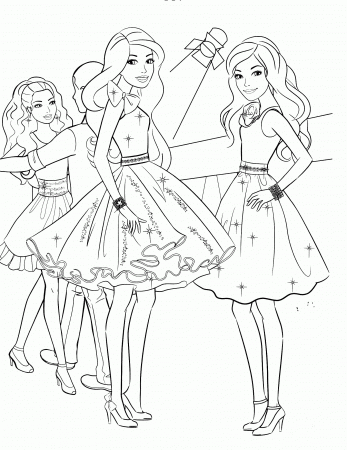 Barbie Coloring Pages Fashion - High Quality Coloring Pages