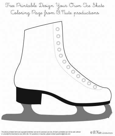 Best Photos of Ice Skate Coloring Page - Ice Skating Coloring ...