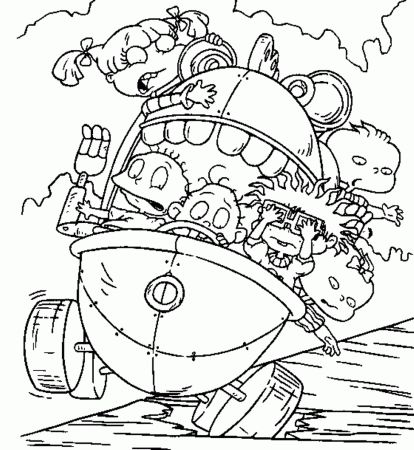 Kids Rugrats Coloring Pages | Cartoon Coloring pages of ...