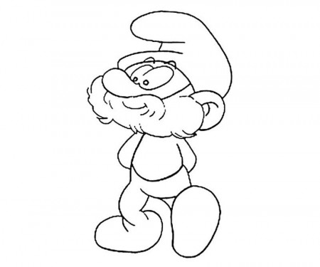 Papa smurf coloring pages download and print for free