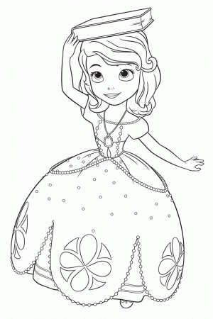 Sofia the First coloring pages for girls to print for free