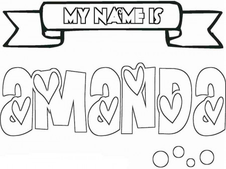 Girls Names coloring pages