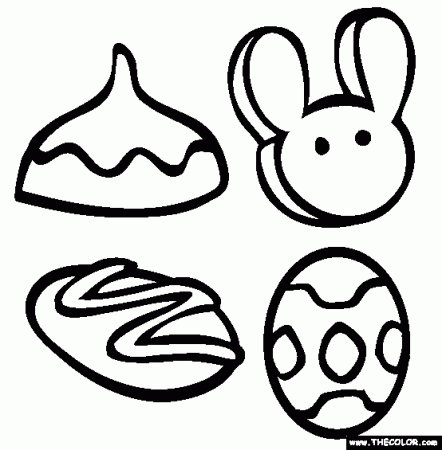 Easter candy coloring pages