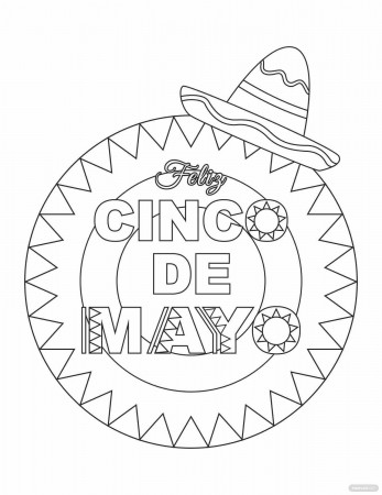 Cinco De Mayo Coloring Pages - Free, Printable, Download | Template.net