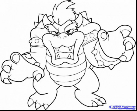 63 Stress Free Dry Bowser Mario Cart Coloring Pages