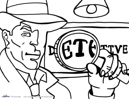 Printable Spy Detective Coloring Page 6 - Coolest Free Printables