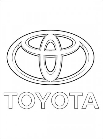 Toyota coloring page | Coloring pages