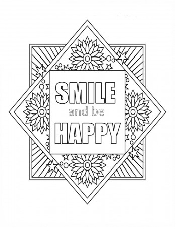 20 Fantastic Positive Quotes Coloring Pages – Slavyanka