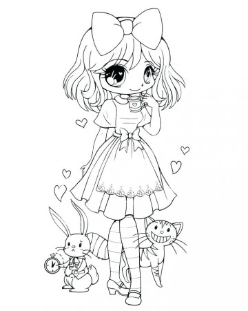 Cute Anime Chibi Girl Coloring Pages