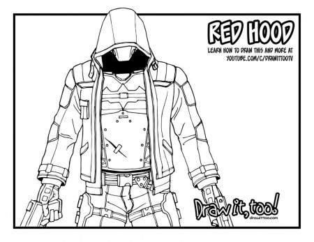 Red Hood (Batman: Arkham Knight) Tutorial | Draw it, Too!