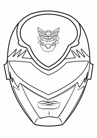 Power Ranger Mask Coloring Page - Free Power Rangers Coloring ...