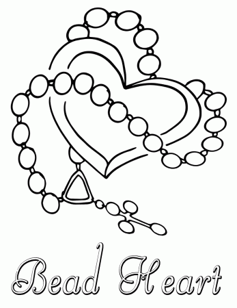 Beads bracelet coloring pages | Coloring pages to download and print