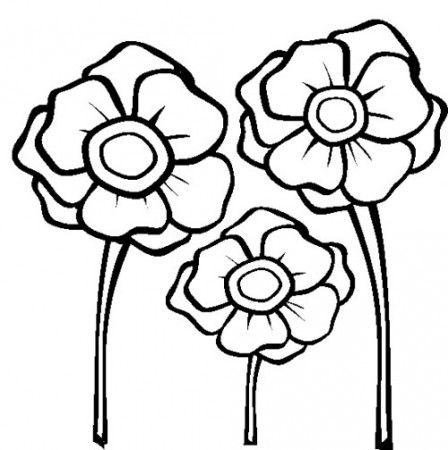 Flower Stems Coloring Pages - ClipArt Best