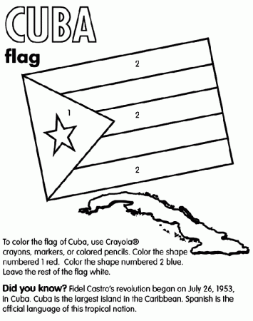 Cuba Coloring Page | crayola.com