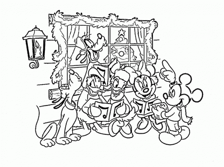 Coloring Pages For Christmas Disney - Coloring