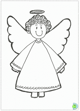 Free Angel Coloring Sheet - Pa-g.co
