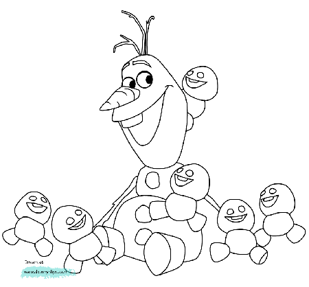 Printable Coloring Pages Frozen Olaf | Coloring Online