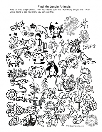Jungle Coloring Pages (2) - Coloring Kids