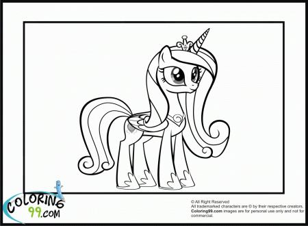 My Little Pony Princess Cadence Coloring Page for Pinterest