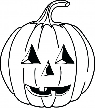 Coloring Pages : Coloring Friendly Looking Pumpkin Or Lantern ...