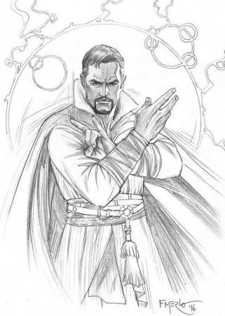 Doctor Strange Marvel Superhero Coloring Page See the ...