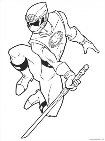 power ranger coloring pages ninja storm Coloring4free - Coloring4Free.com