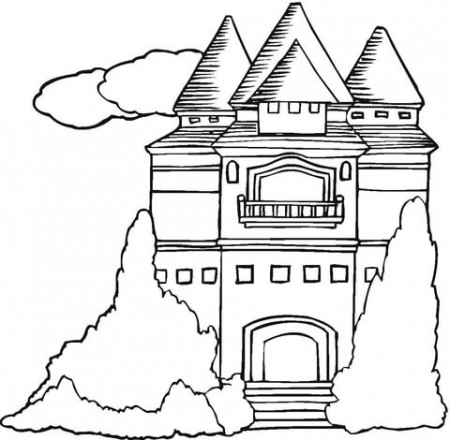 Nice Mansion Coloring Page | Coloring Pages, Coloring Sheets For Kids