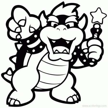 Bowser 7 Coloring Page - Free Printable Coloring Pages for Kids