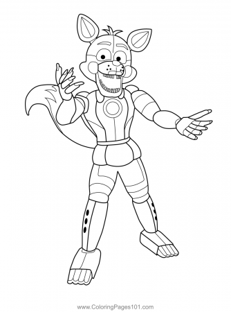 Lolbit FNAF Coloring Page for Kids - Free Five Nights at Freddy's Printable Coloring  Pages Online for Kids - ColoringPages101.com | Coloring Pages for Kids