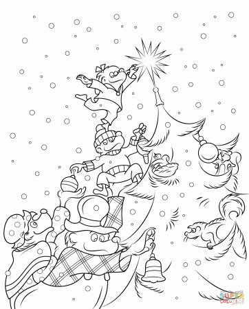 The Berenstain Bears Christmas Tree coloring page | Free Printable ...