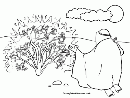 Sunday School - Moses Bible Coloring Pages
