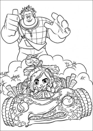 Wrecked It Ralph Coloring Page