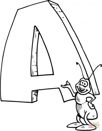 Letter A coloring pages | Free Coloring Pages