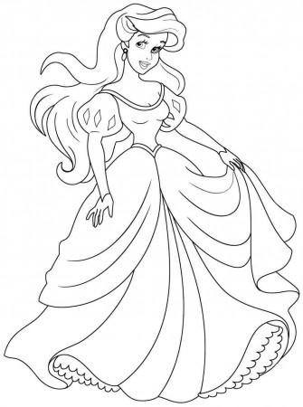 Princess Ariel Coloring Sheets For Girls - VoteForVerde.com
