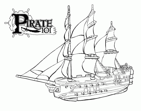 Pirate Ship Coloring Pages | Coloring.Cosplaypic.com